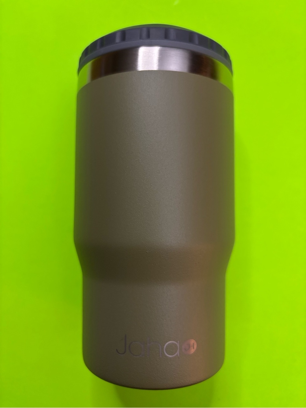 Jáha Olive Green Insulated Can Cooler/Tumbler